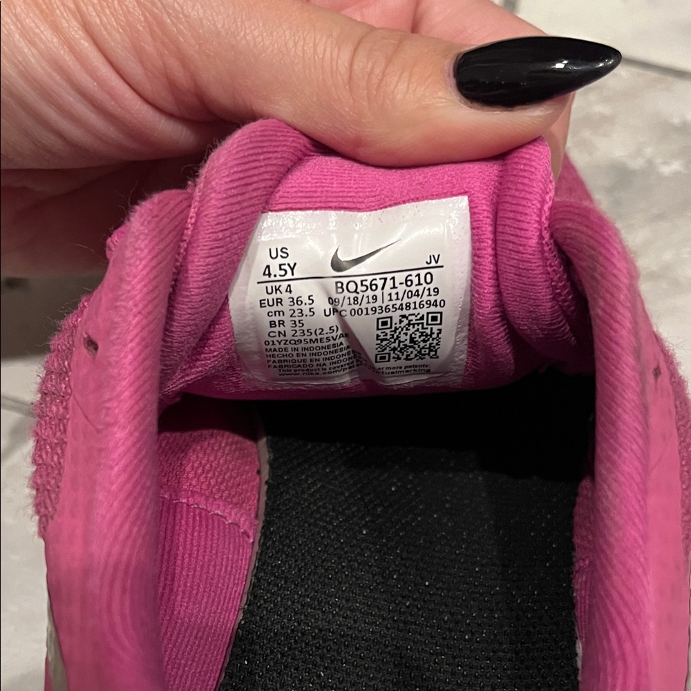 Nike Youth Fuchsia Athletic Shoes - Picture 3 of 3